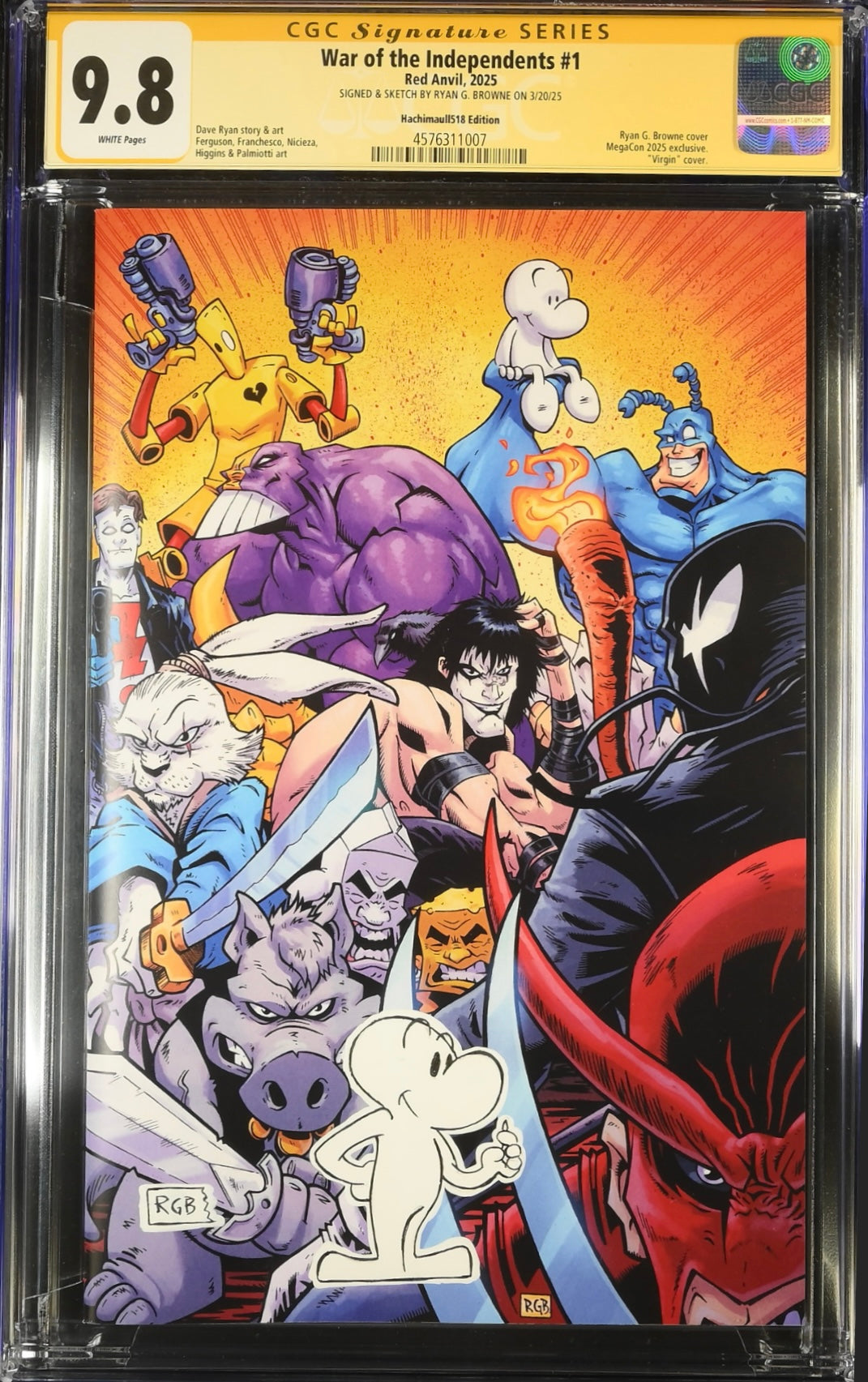 CGC 9.8 - War of the Independents 1 Remark Bone