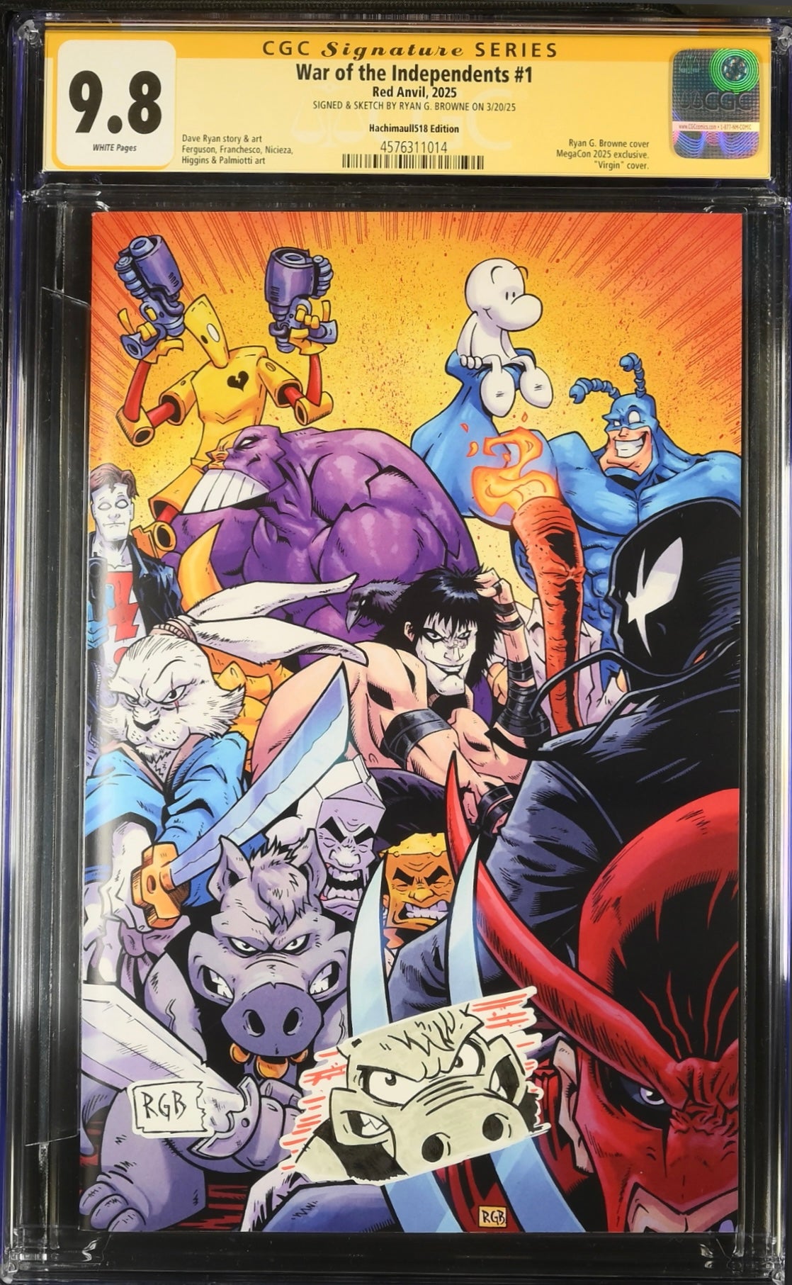 CGC 9.8 - War of the Independents 1 Remark Cerebus the Aardvark