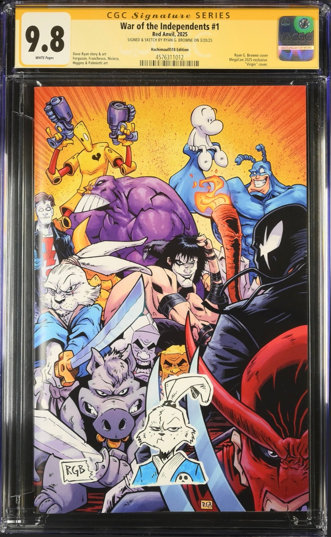 CGC 9.8 - War of the Independents 1 Remark Usagi 2