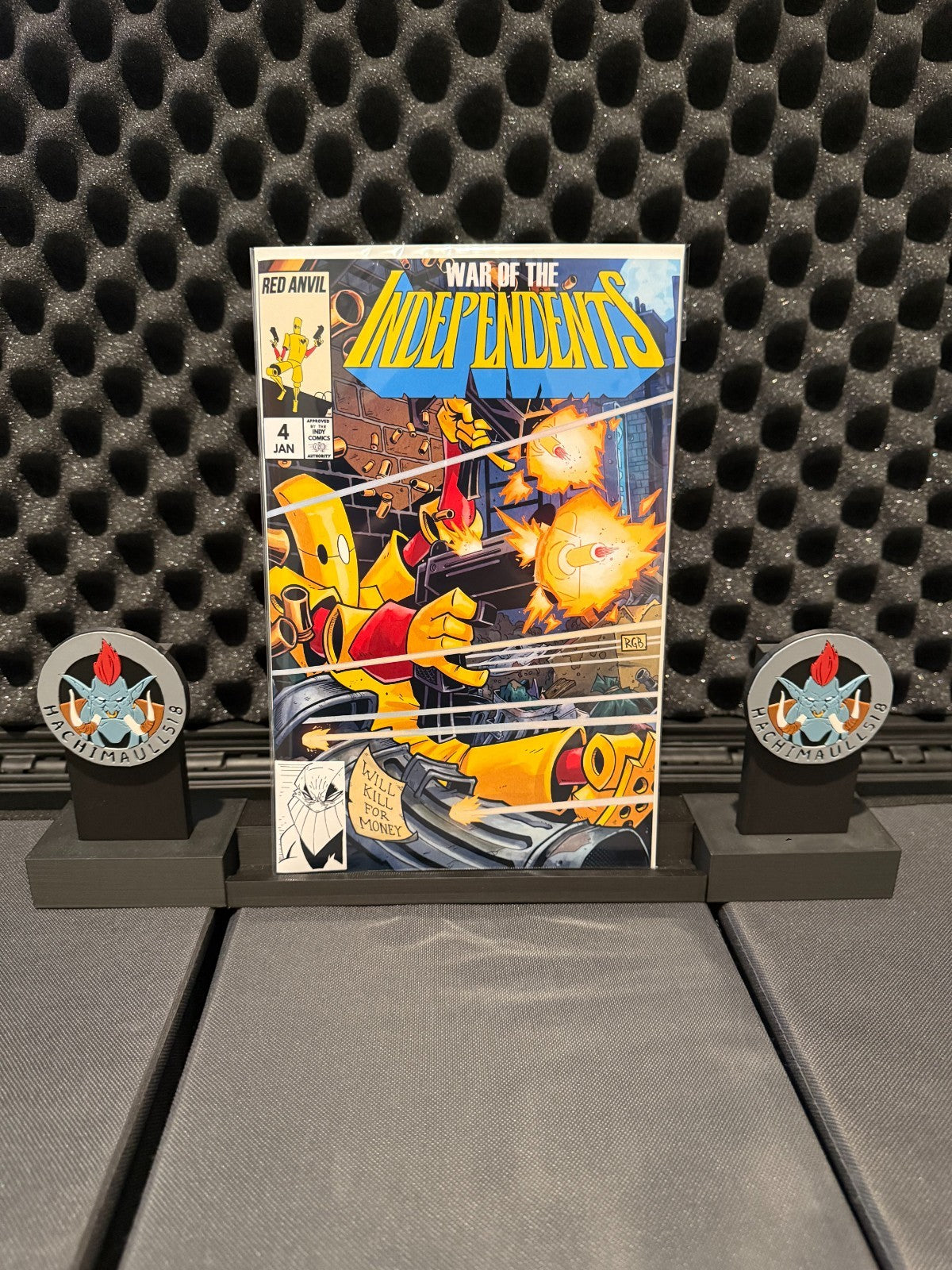 War Of The Independents 4 Ryan G Browne Punisher 1 Skud Homage!! NM