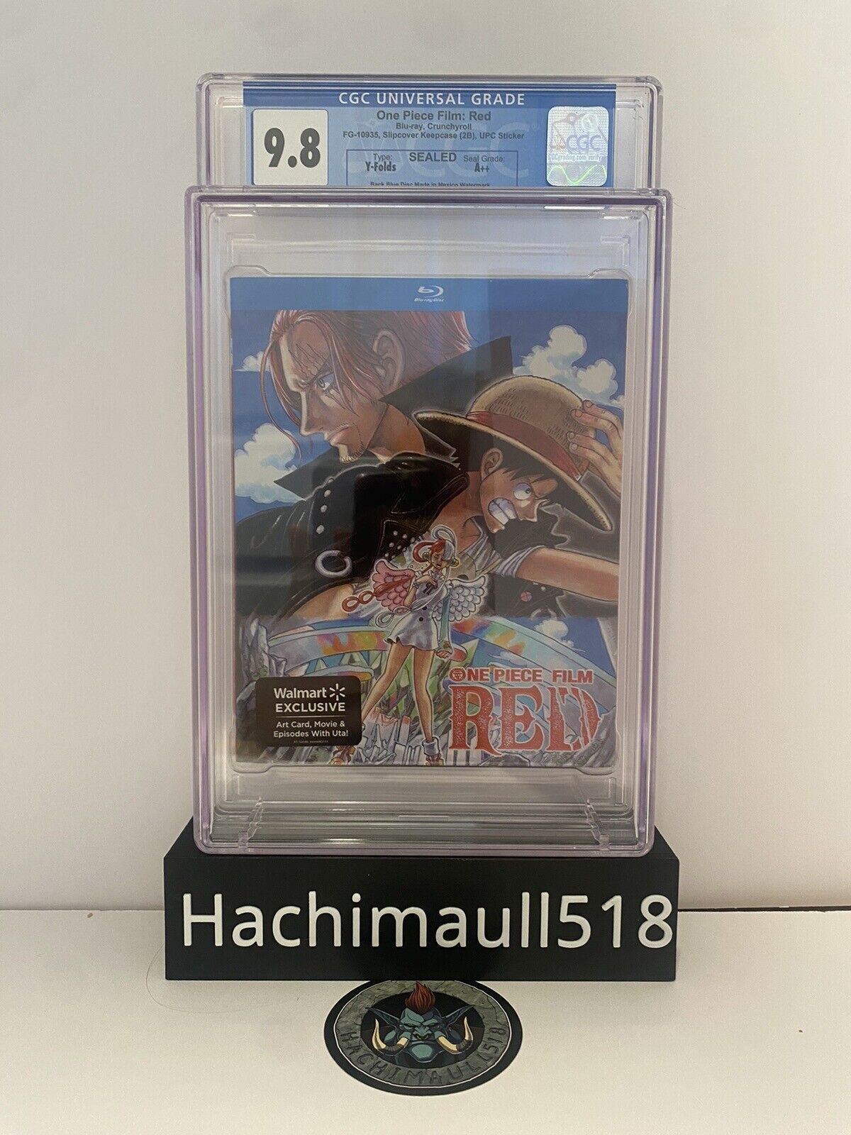 CGC 9.8 A++ One Piece Film Red Walmart Exclusive 9.4 Foil Slipcover DVD