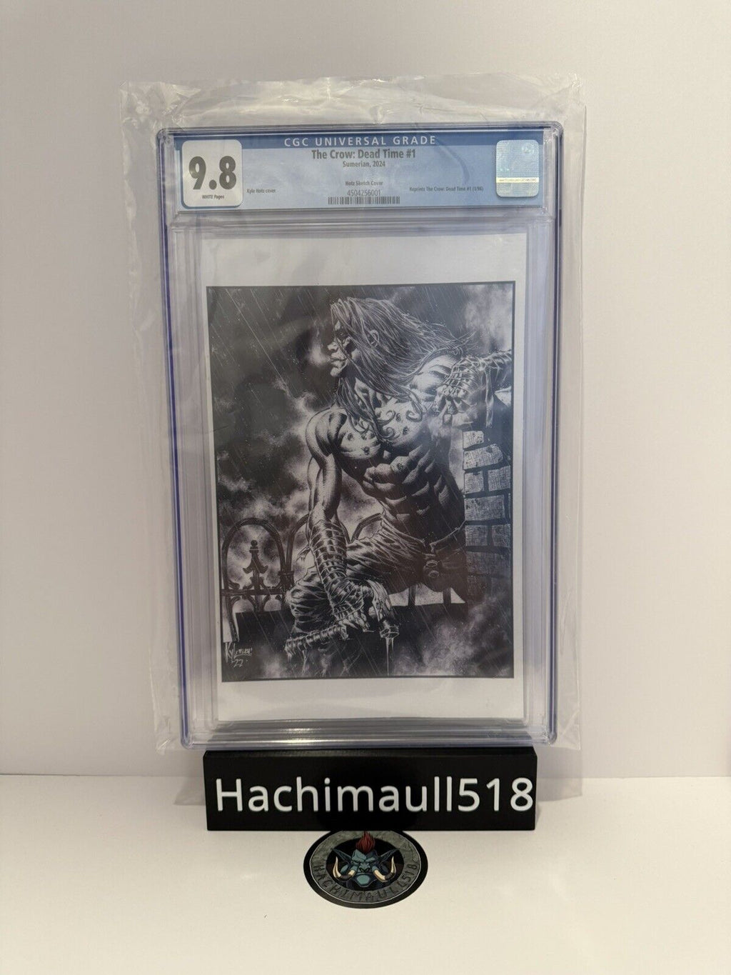 CGC 9.8 - The Crow Dead Time 1 Kyle Hotz B&W NYCC Virgin Ltd 200 W/COA