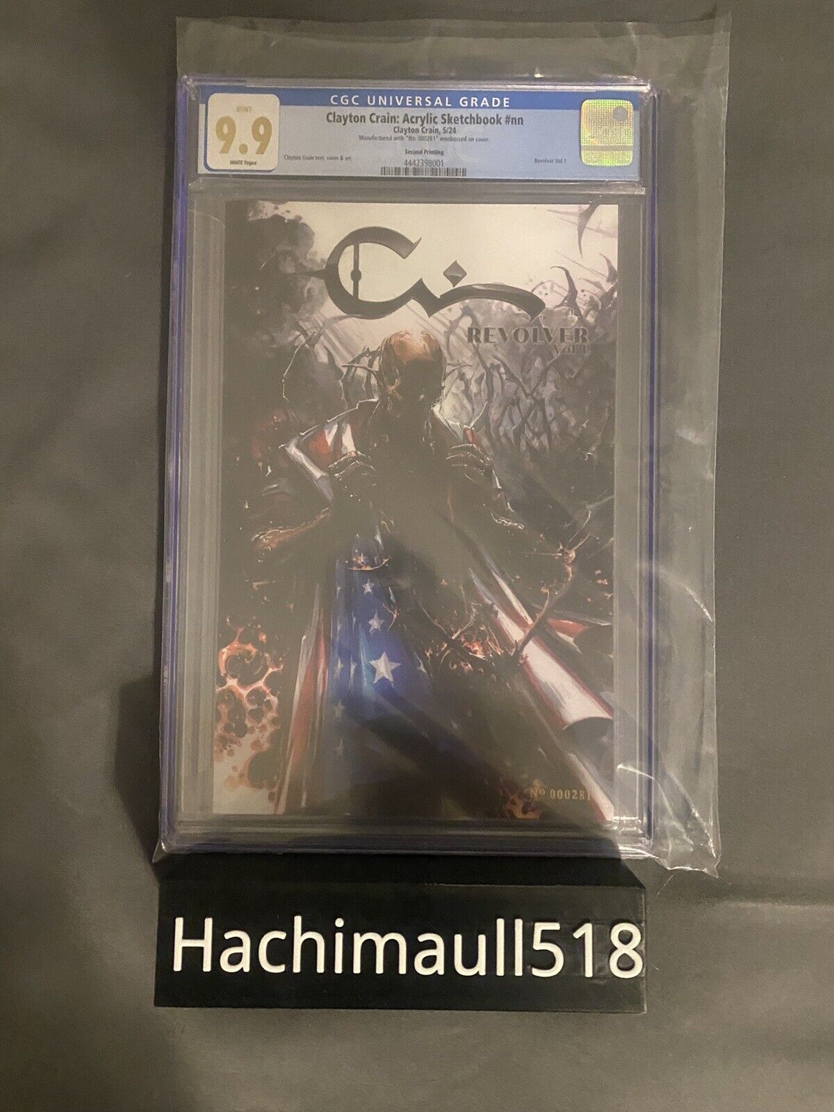 CGC 9.9 Clayton Crain Revolver Sketchbook Set Megacon Virgin and 2nd Print Trade
