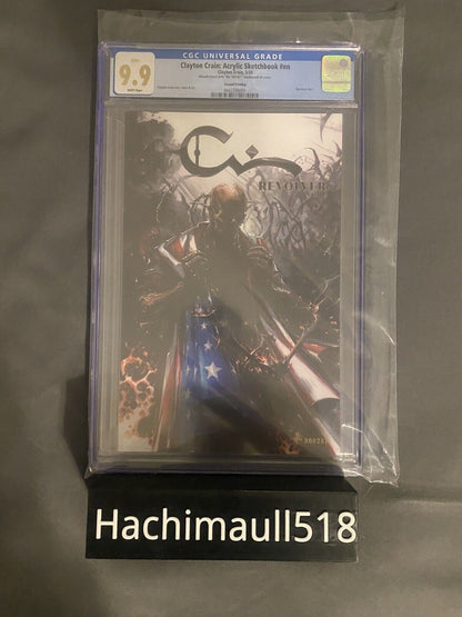 CGC 9.9 Clayton Crain Revolver Sketchbook Set Megacon Virgin and 2nd Print Trade