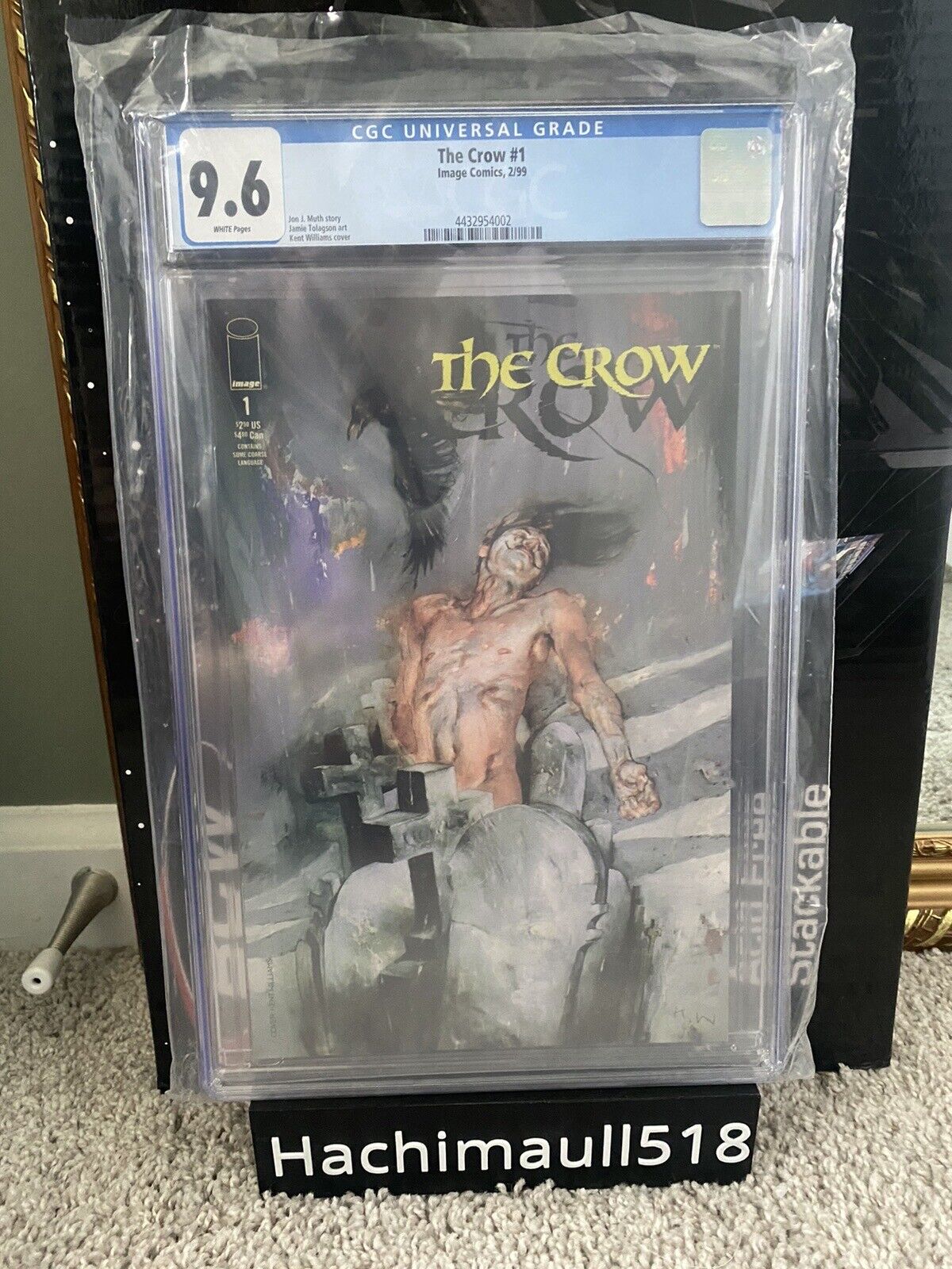 The Crow 1 CGC 9.6 Image Comics 1999 White Pages
