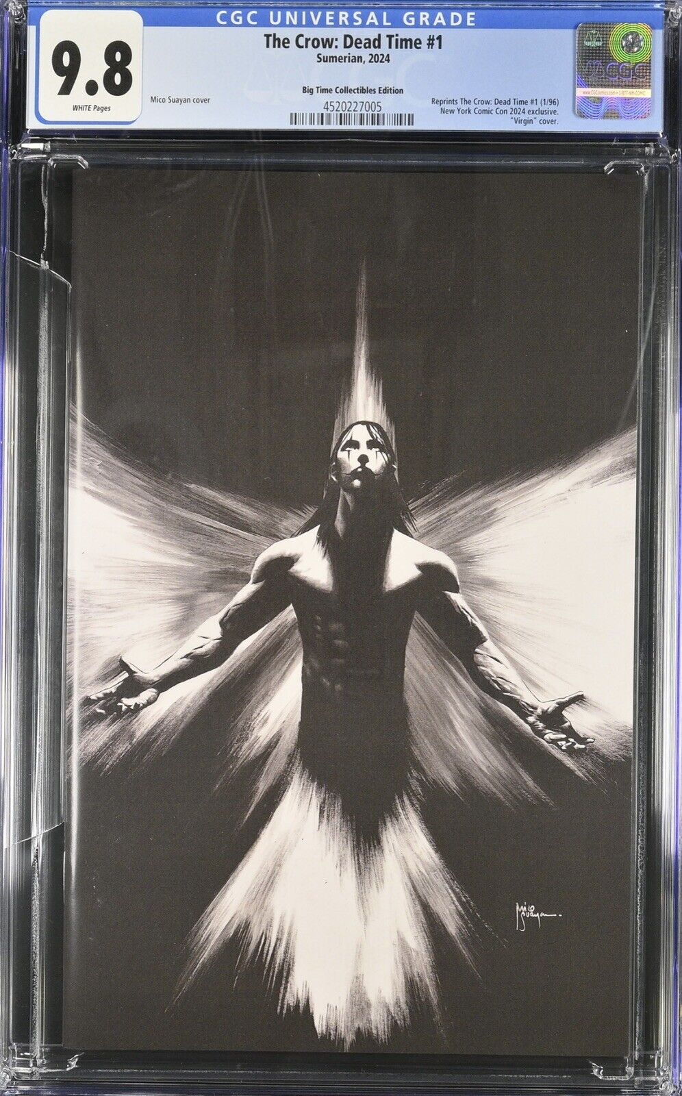 CGC 9.8 - The Crow Dead Time 1 Mico Suayan Nycc 2024 Exclusive Ltd 200
