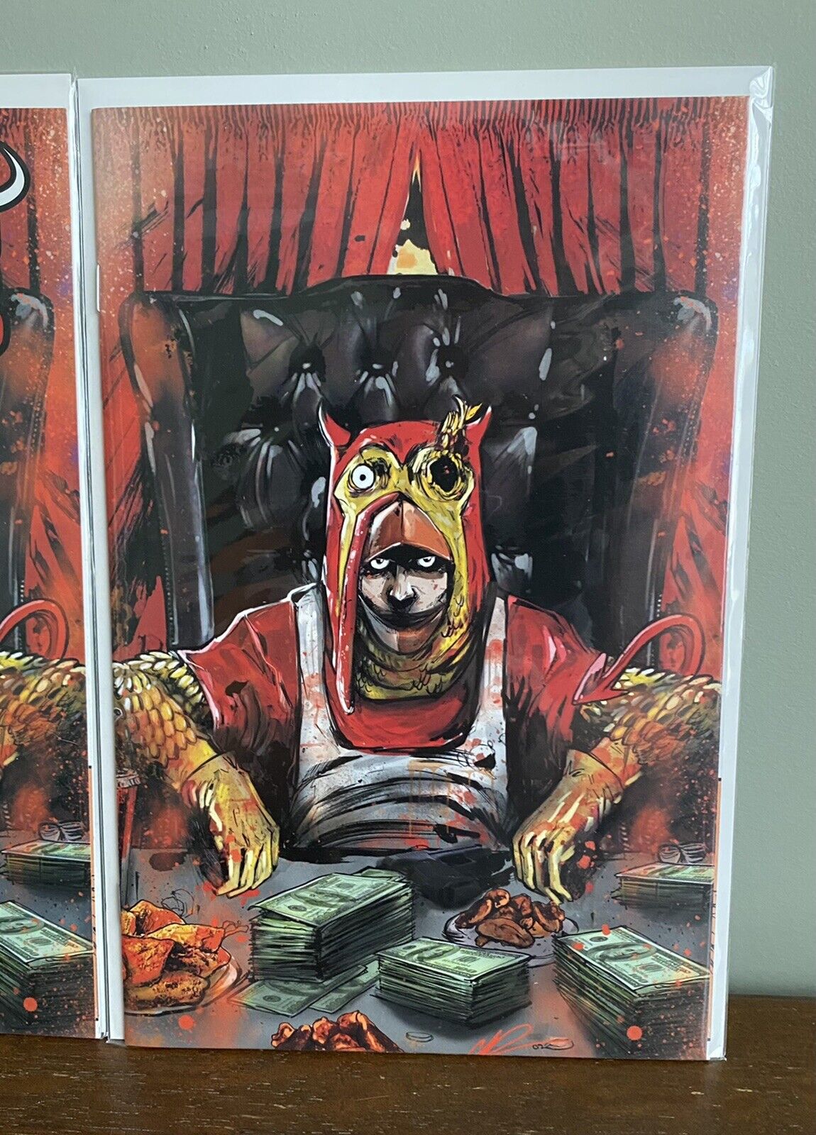 Chicken Devil 1 Chinh Potter Set! Trade + Virgin. NM Ships Next Day