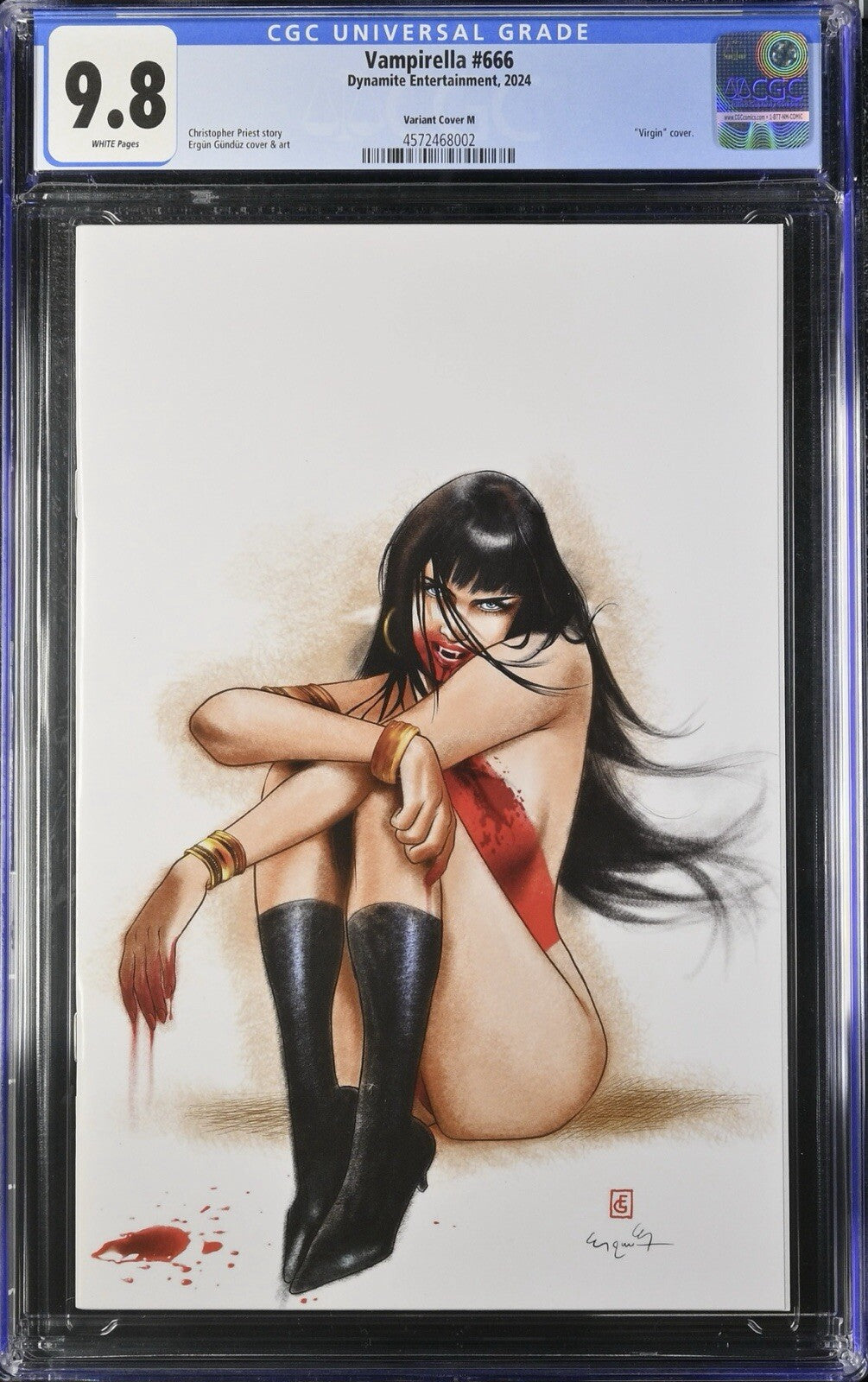 CGC 9.8 - Vampirella 666 Ergun Gunduz 1:25 Ratio Variant Cover M