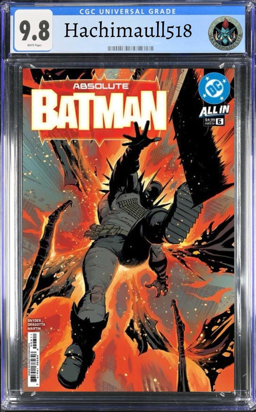 CGC 9.8 - Absolute Batman 6 Cover A Nick Dragotta Preorder! 1st Absolute Joker?