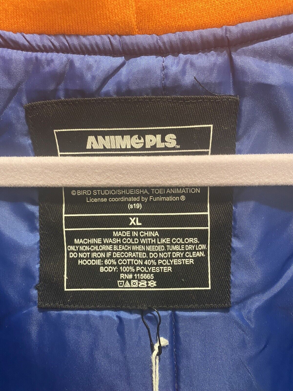 Goku NYCC 2019 Hooded Jacket Size XL 30th Anniversary