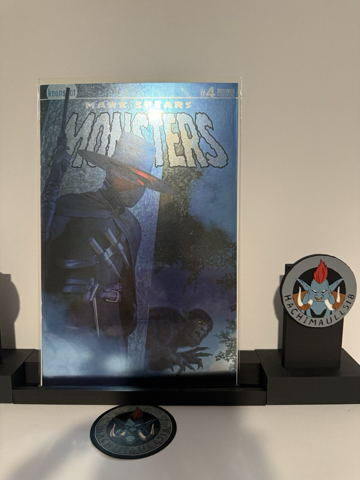 Mark Spears Monsters 4 Hide And Seek Blue Foil Huntsville Ltd 100 NM!!