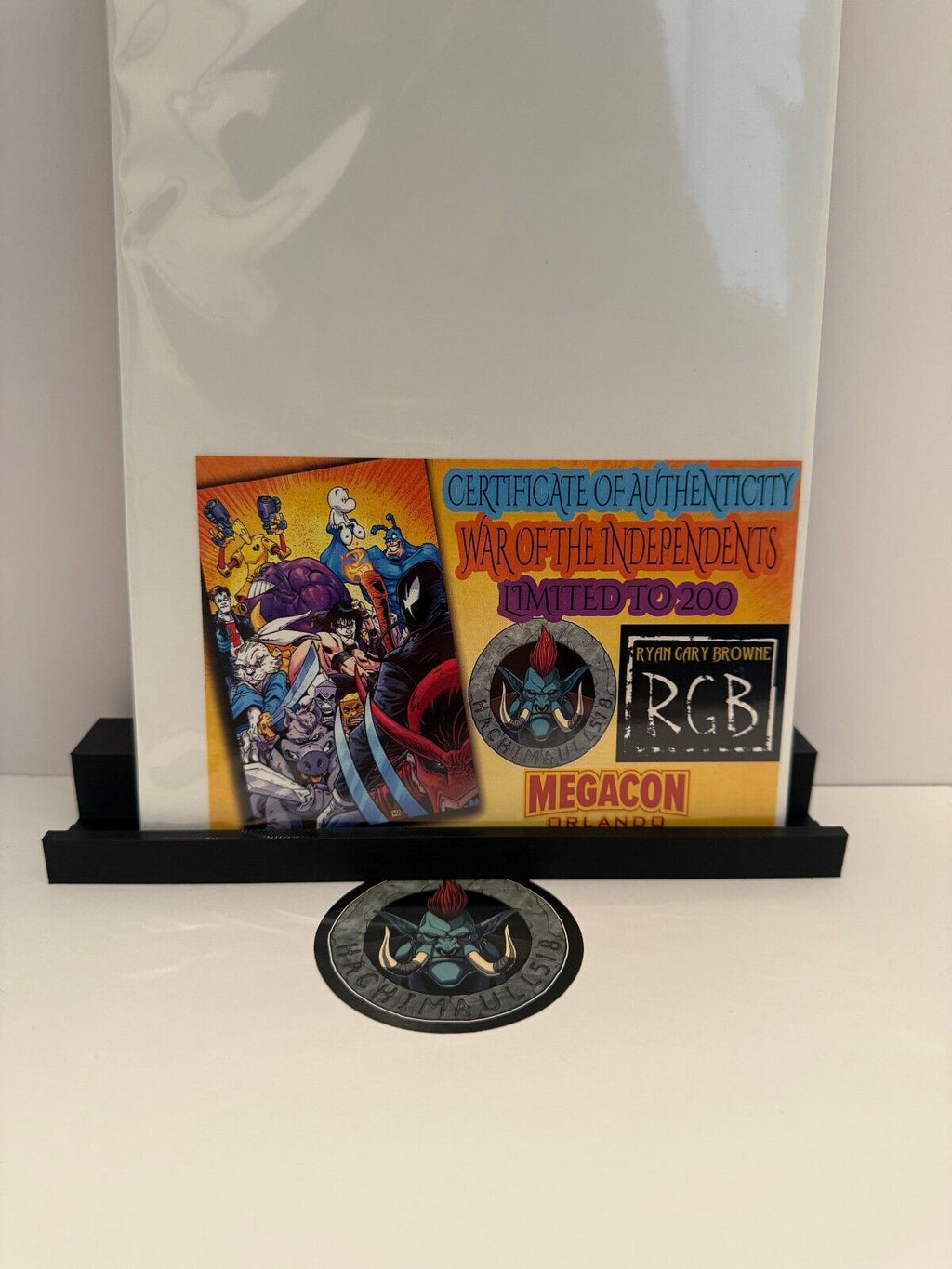 War Of The Independents 1 Ryan G Browne Raw + CGC Options Ltd 200 With COA