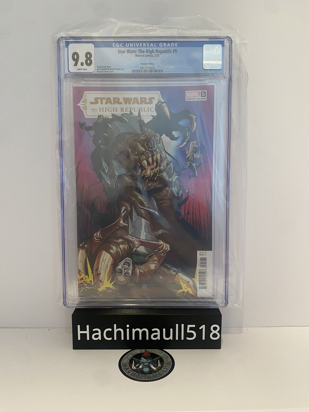 Star Wars The High Republic 5 CGC 9.8 Bernard Chang 1:25 Incentive Variant 2021