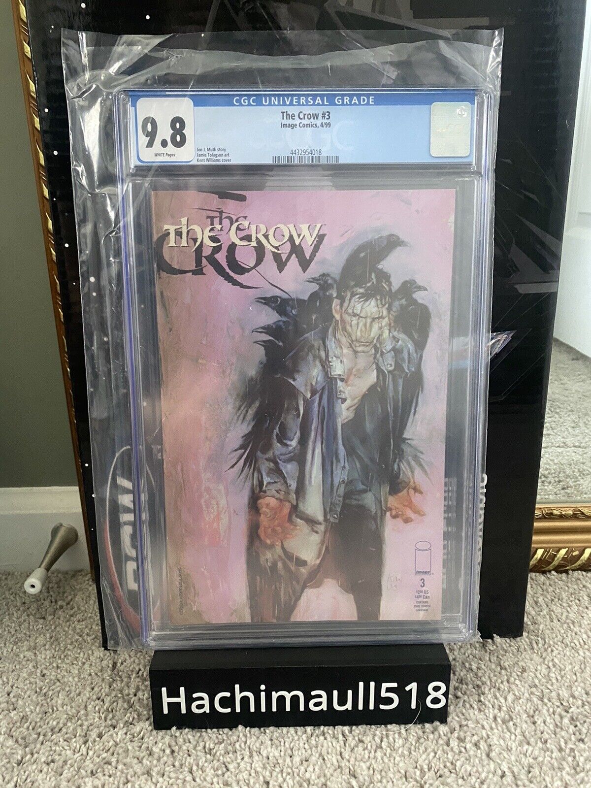 The Crow 3 CGC 9.8 Image Comics 1999 White Pages