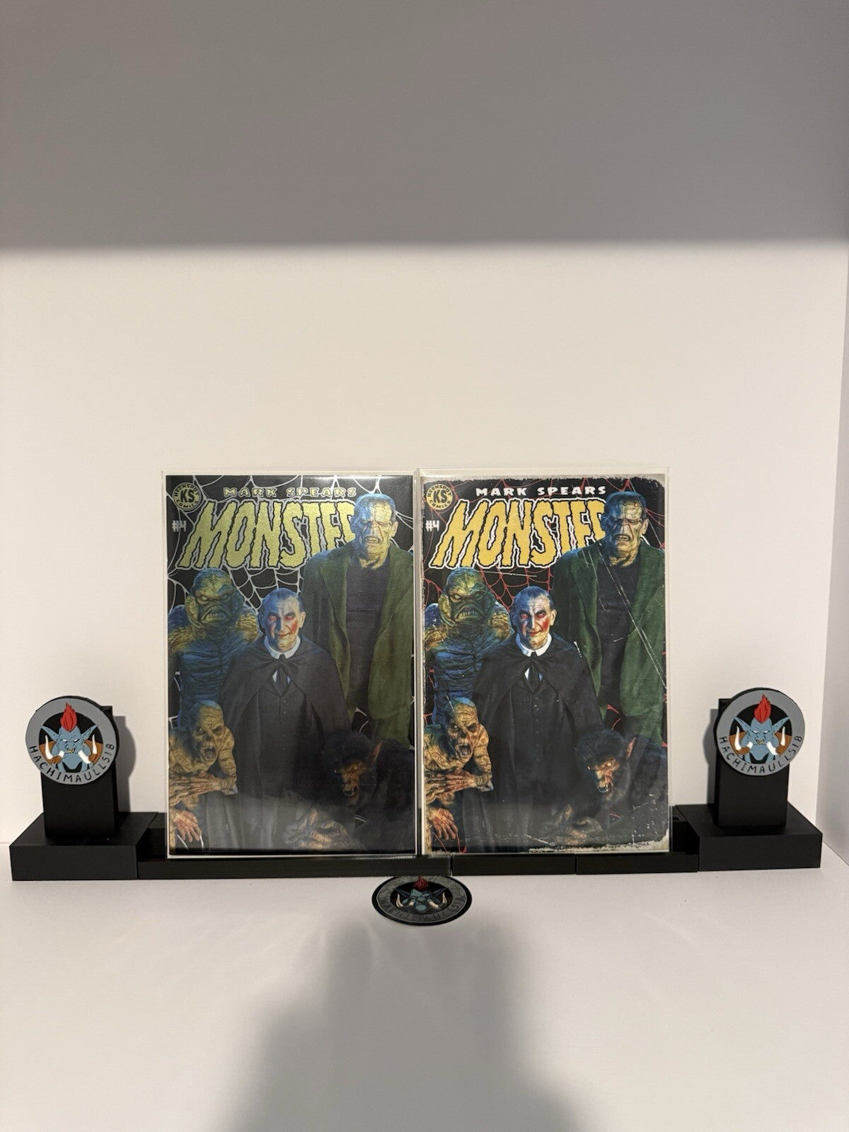 Mark Spears Monsters 4 Huntsville Family Portrait Ltd 100/200 Foil Cardstock NM!