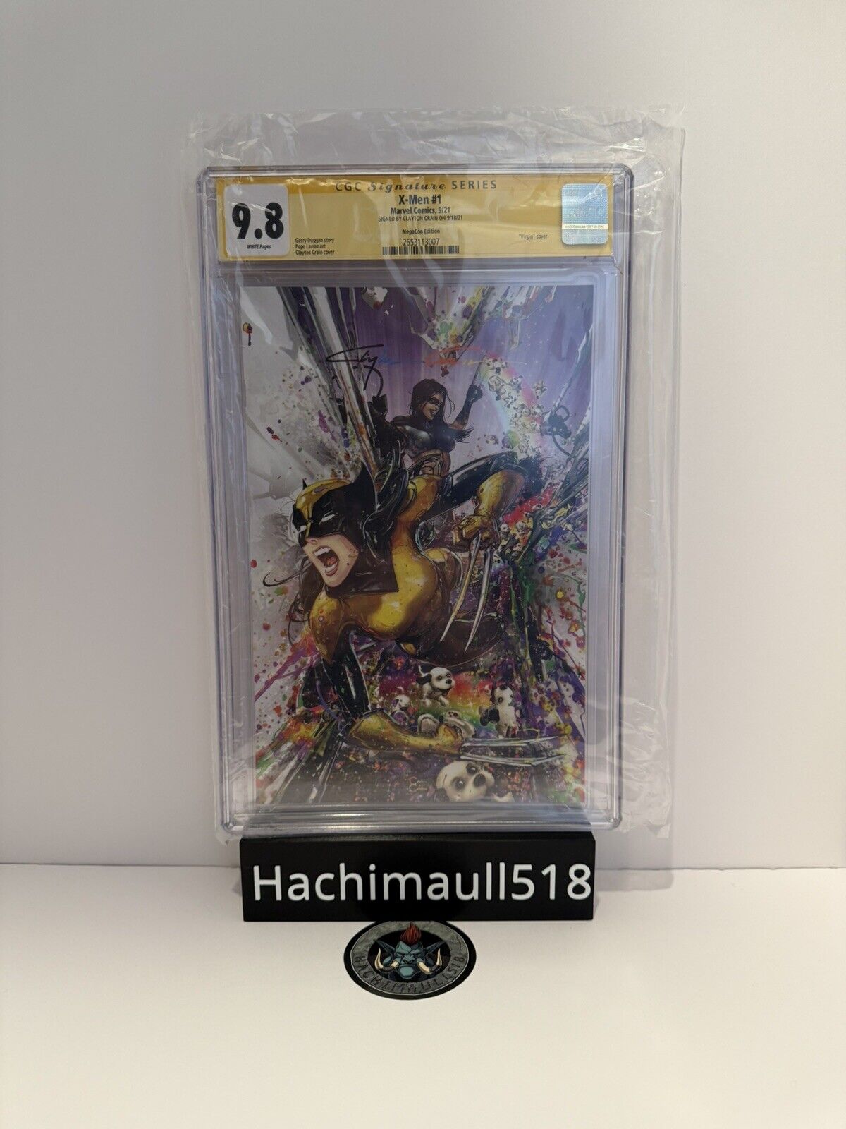 CGC SS 9.8 - X-Men 1 Clayton Crain Multicolor Sig Megacon Puppies Virgin X23!