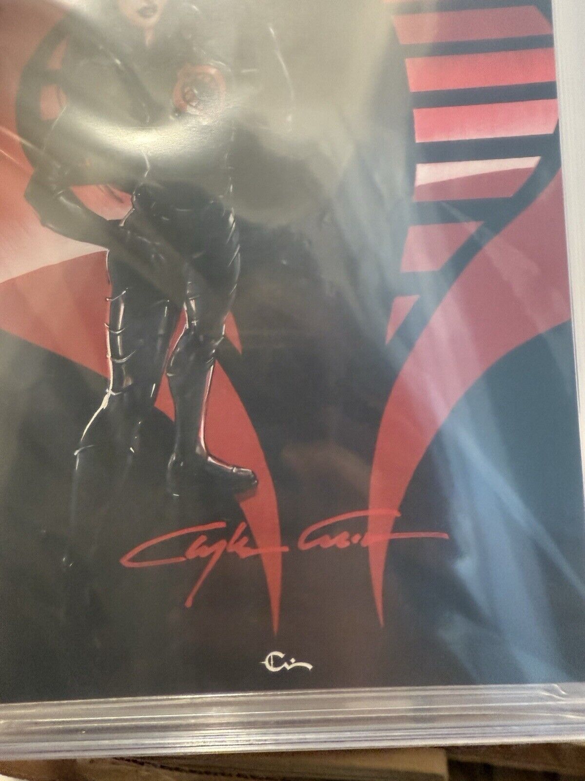 CGC SS 9.9 - GI Joe 313 Clayton Crain Baroness Virgin Signed In Red Megacon 2025