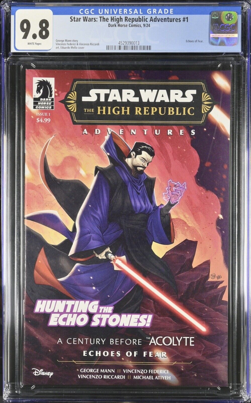 CGC 9.8 Star Wars The High Republic Adventures Echos Of Fear 1