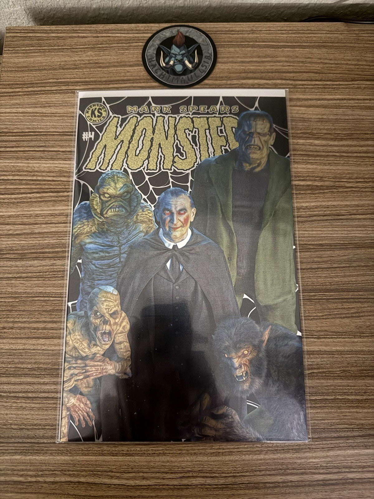 Mark Spears Monsters 4 Huntsville Family Portrait Ltd 100/200 Foil Cardstock NM!