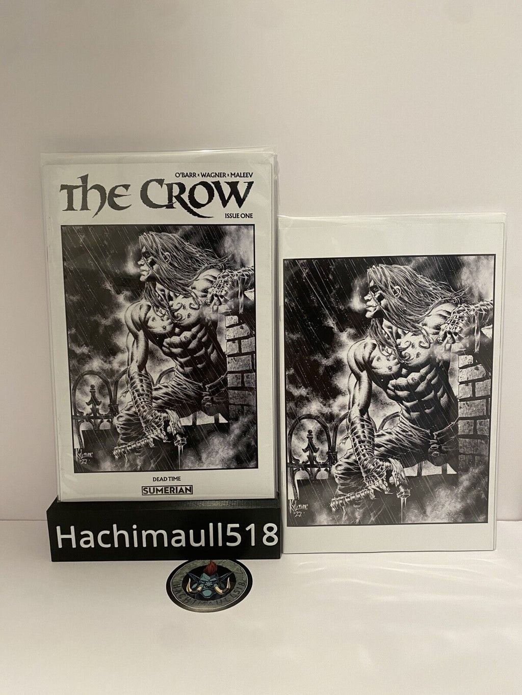 The Crow Dead Time 1 Kyle Hotz B&W Set NYCC 2024 Trade + Virgin Ltd 200 With COA