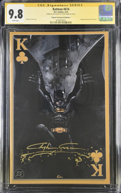 CGC SS 9.8 - Batman 614 Gold Murder Signed Clayton Crain Megacon 2025