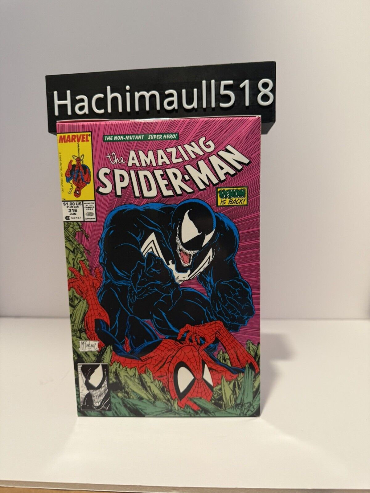 Todd McFarlane Autographed Marvel Venom 316 Gold Label Series Action Figure Toys