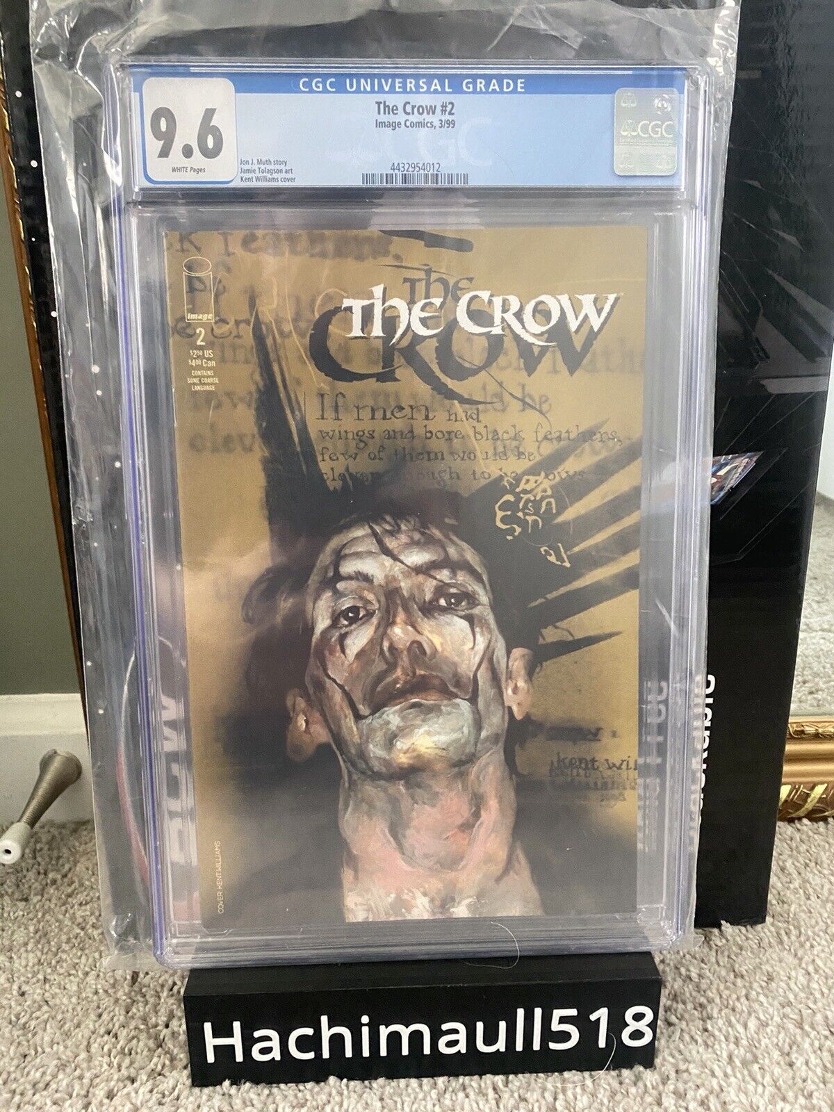 The Crow 2 CGC 9.6 Image Comics 1999 White Pages