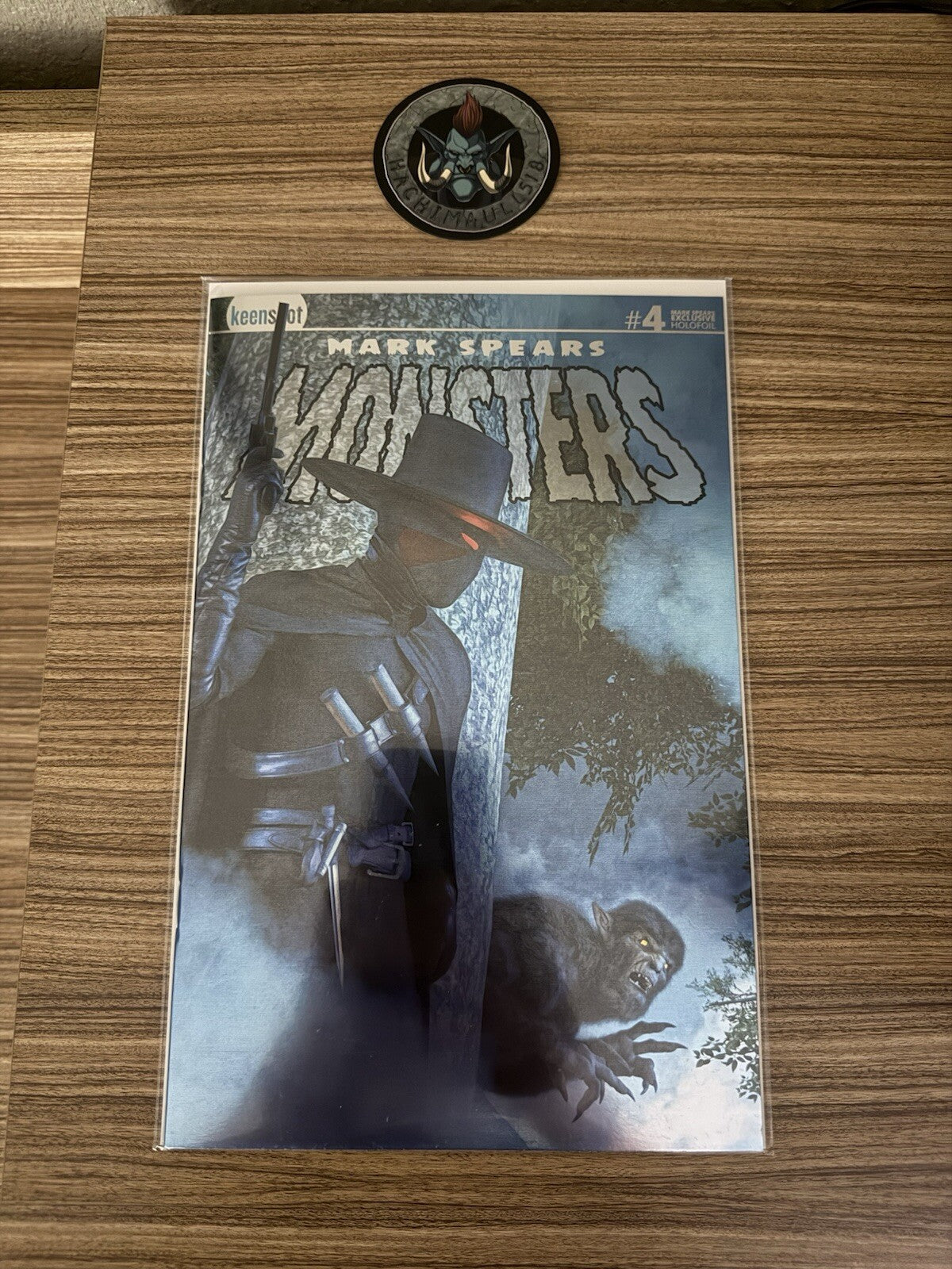 Mark Spears Monsters 4 Hide And Seek Blue Foil Huntsville Ltd 100 NM!!