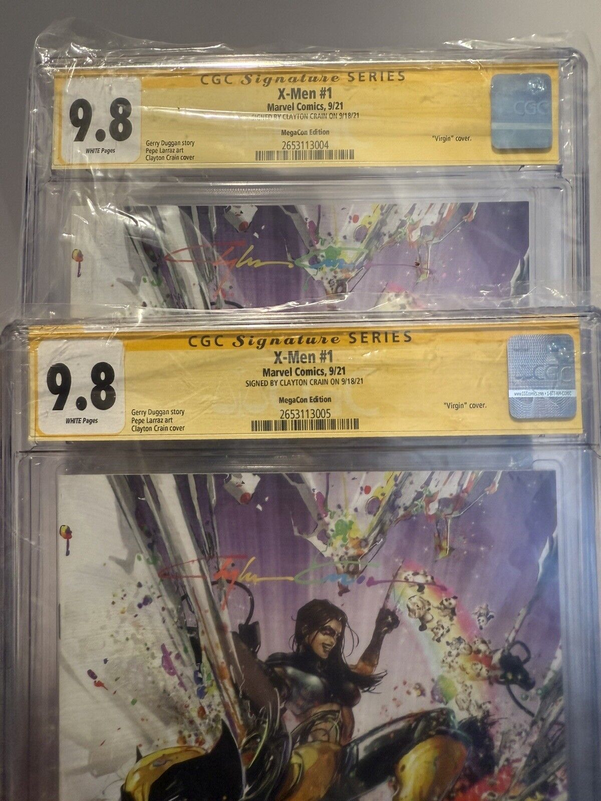 CGC SS 9.8 - X-Men 1 Clayton Crain Infinity Sig Megacon Puppies Virgin X23!