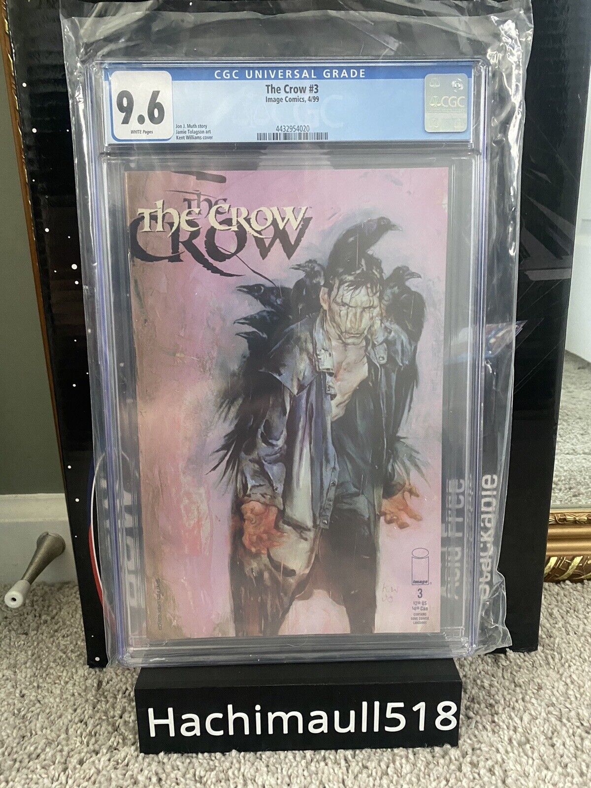 The Crow 3 CGC 9.6 Image Comics 1999 White Pages