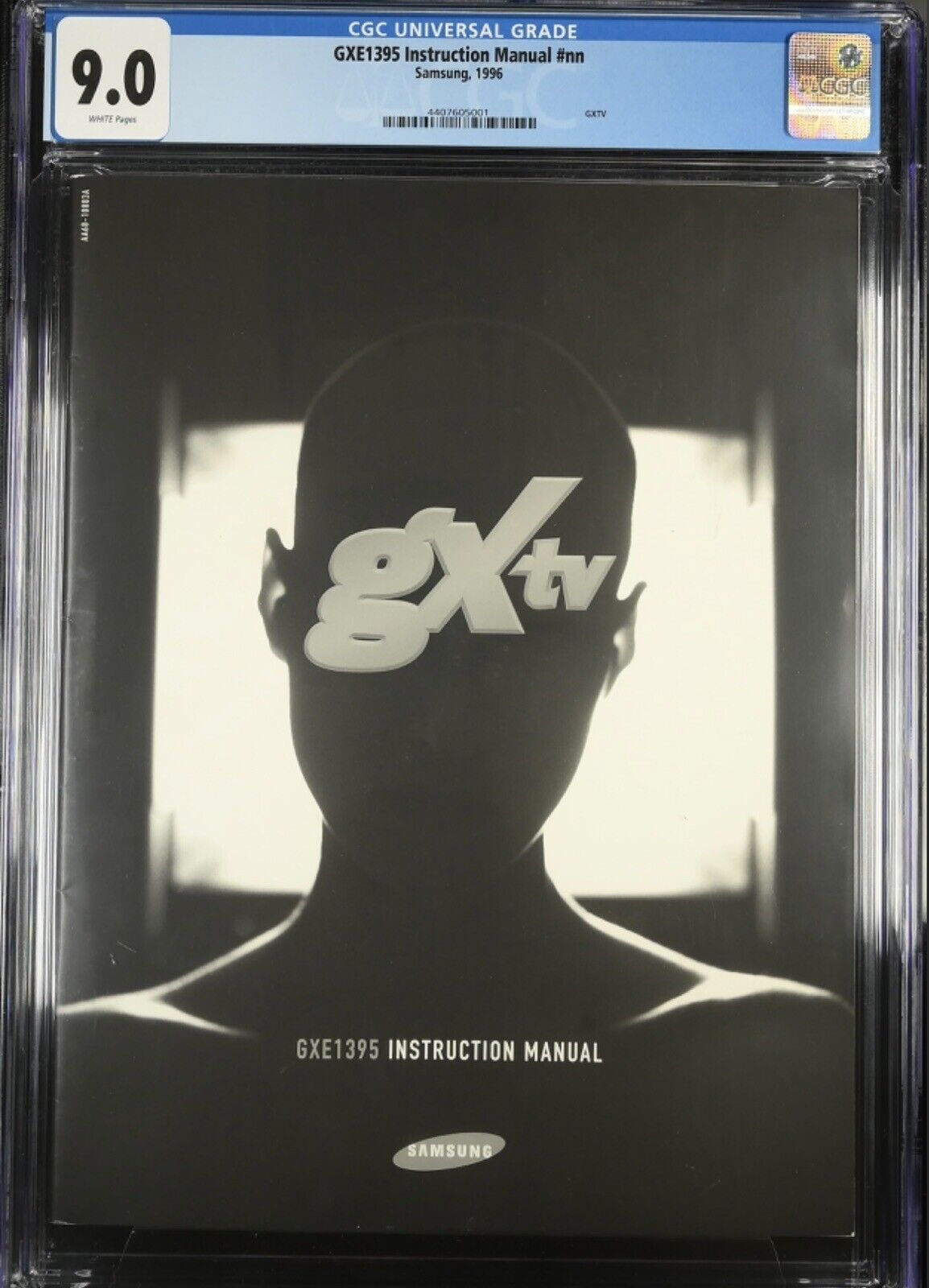 GX TV Instruction Manual CGC 9.0 A True 1 Of 1 Video Game Grail! Samsung GXE1395