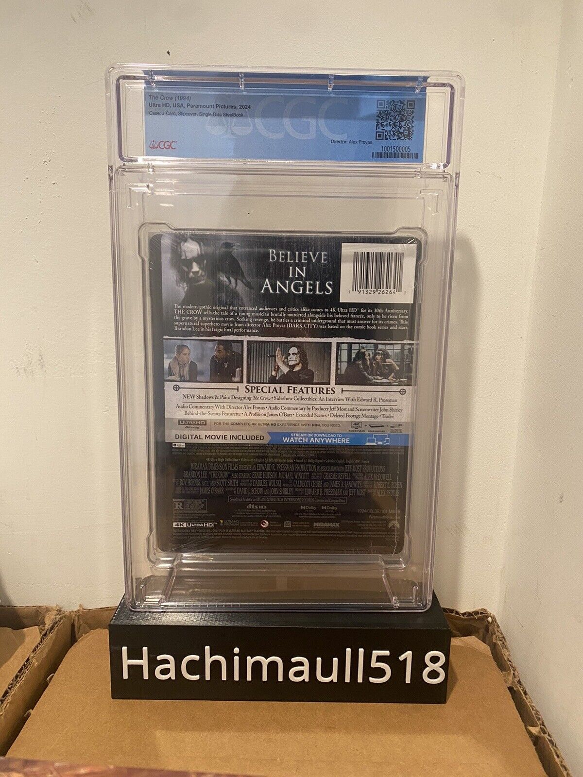 CGC 9.6 A+ The Crow 30th Anniversary Steelbook 4K Walmart Exclusive