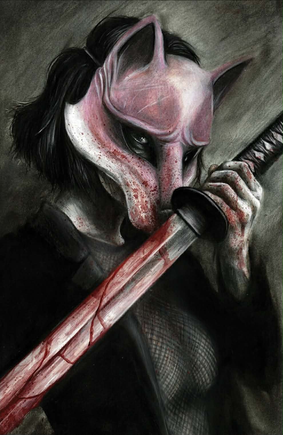Fox Mask Killer 1 Wil Shrike Gloss Foil